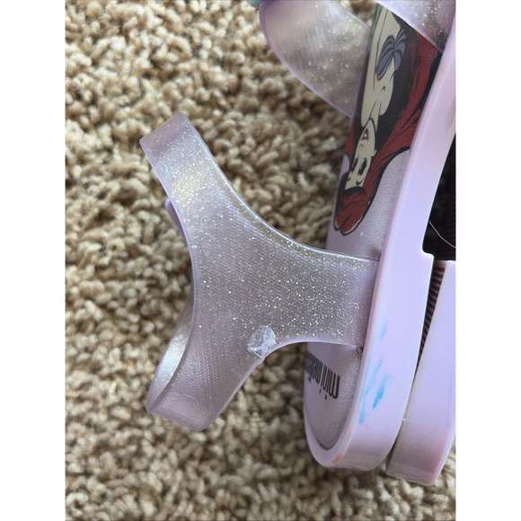 Mini Melissa Disney Mar Sandal Princess Ariel Little Mermaid Sandals Shoes 8 - Picture 6 of 16